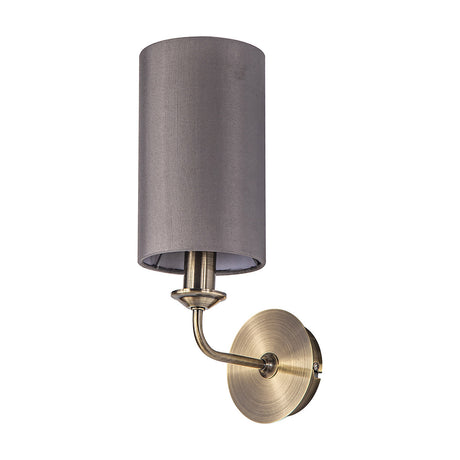 Banyan E14 Wall Light 35.5cm High Grey - Antique Brass