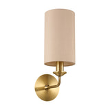 Banyan Wall Light 35.5cm High Nude Beige - Antique Brass