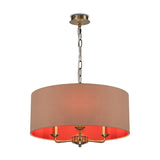Banyan 3 Light Pendant Light 50cm Antique Gold - Antique Brass