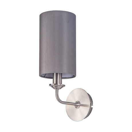 Banyan E14 Wall Light 35.5cm High Grey - Satin Nickel