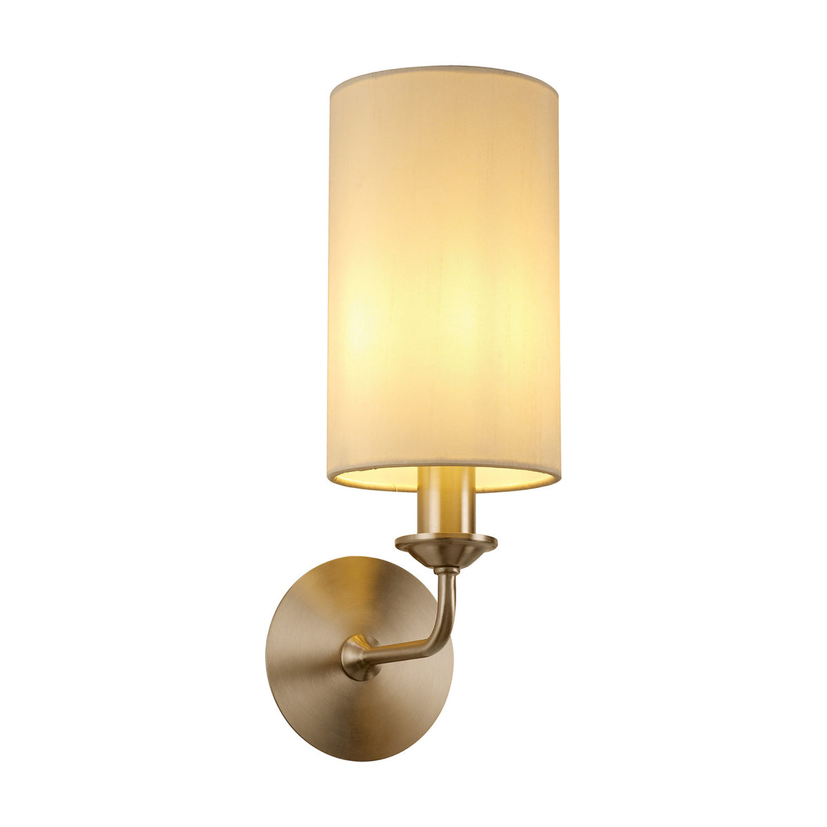 Banyan Wall Light 35.5cm High Ivory Pearl - Satin Nickel