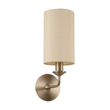 Banyan Wall Light 35.5cm High Ivory Pearl - Satin Nickel