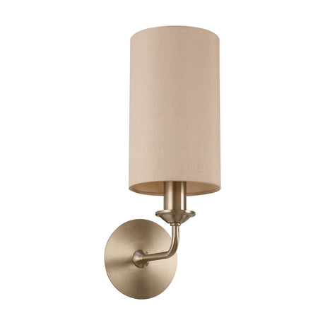 Banyan Wall Light 35.5cm High Nude Beige - Satin Nickel