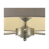 Banyan 3 Light E14 Pendant Light 50cm Grey - Satin Nickel