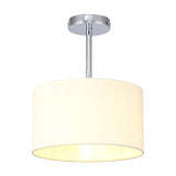 Baymont E27 Semi Flush Ceiling Light - Polished Chrome