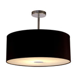 Baymont Semi Flush Black 50cm Dia 40cm High - Polished Chrome