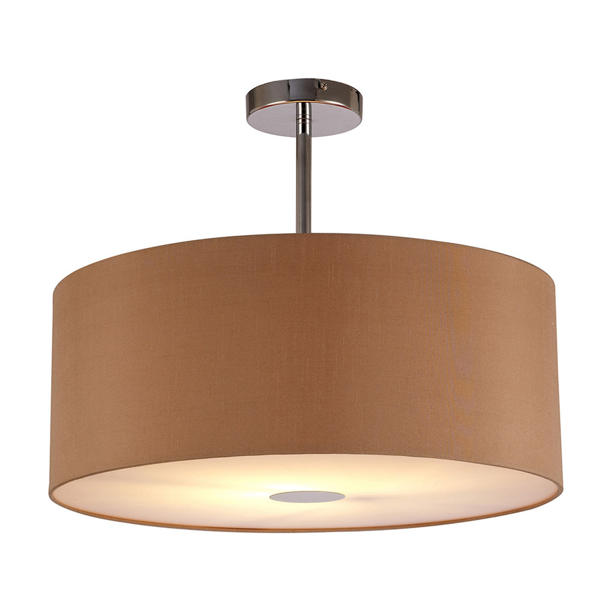 Baymont E27 Semi Flush Gold 50cm Dia 40cm High - Polished Chrome
