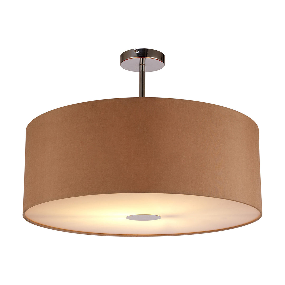 Baymont E27 Semi Flush Gold 60cm Dia 42cm High - Polished Chrome