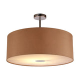 Baymont E27 Semi Flush Gold 60cm Dia 42cm High - Polished Chrome
