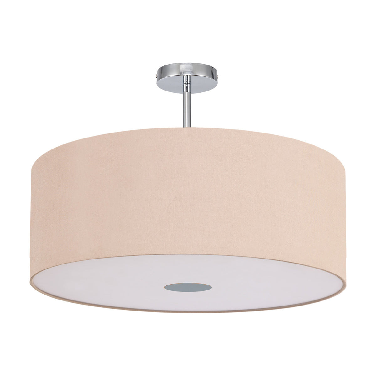 Baymont E27 Semi Flush Gold 60cm Dia 42cm High - Polished Chrome
