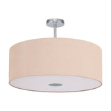 Baymont E27 Semi Flush Gold 60cm Dia 42cm High - Polished Chrome
