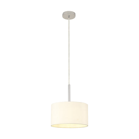 Baymont Pendant Light 30cm Ivory Pearl - Polished Chrome