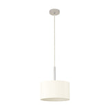 Baymont Pendant Light 30cm Ivory Pearl - Polished Chrome