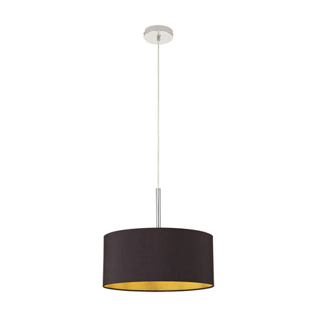 Baymont E27 Pendant Light 40cm - Polished Chrome