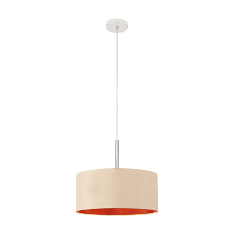 Baymont Pendant Light 40cm Antique Gold - Polished Chrome