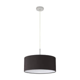 Baymont E27 Pendant Light 40cm Black - Polished Chrome
