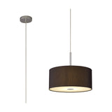 Baymont Pendant Light 40cm Black Diffuser - Polished Chrome