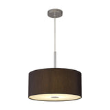 Baymont Pendant Light 40cm Black Diffuser - Polished Chrome