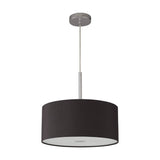 Baymont Pendant Light 40cm Black Diffuser - Polished Chrome