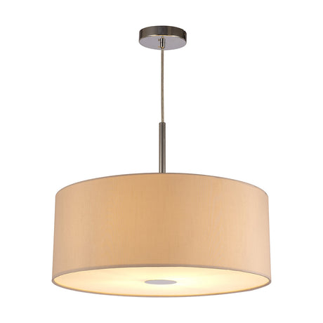 Baymont Pendant Light 50cm Nude Beige - Polished Chrome