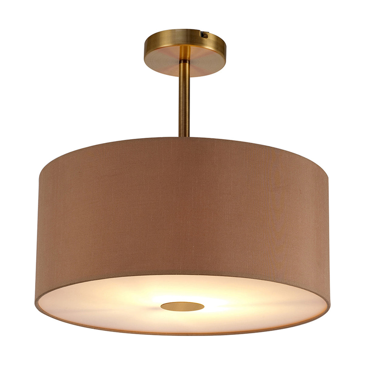 Baymont Diffuser Semi Flush Gold 38cm High - Antique Brass
