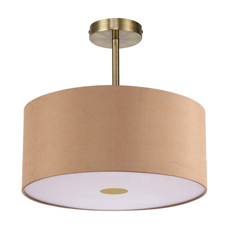 Baymont Diffuser Semi Flush Gold 38cm High - Antique Brass