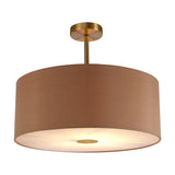 Baymont Semi Flush Ceiling Light 50cm Gold - Antique Brass