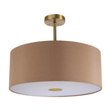 Baymont Semi Flush Ceiling Light 50cm Gold - Antique Brass