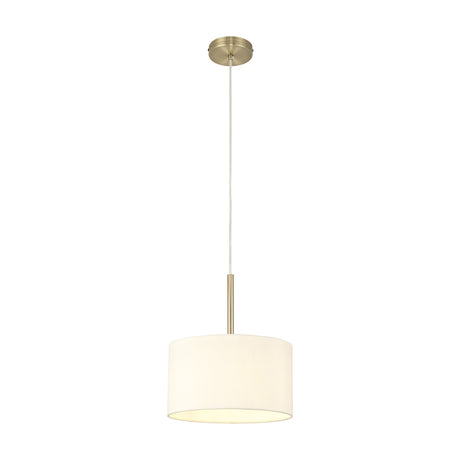 Baymont Pendant Light 30cm Ivory Pearl - Antique Brass