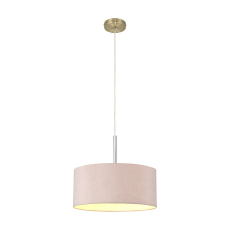 Baymont E27 Pendant Light 40cm Taupe - Antique Brass