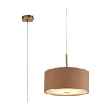 Baymont Pendant Light 40cm Antique Gold Diffuser - Antique Brass