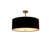 Baymont Frosted Diffuser Semi Flush 60cm 42cm High - Satin Nickel