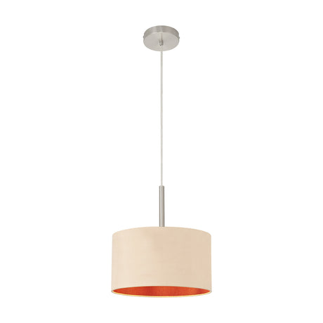 Baymont Pendant Light 30cm Antique Gold - Satin Nickel