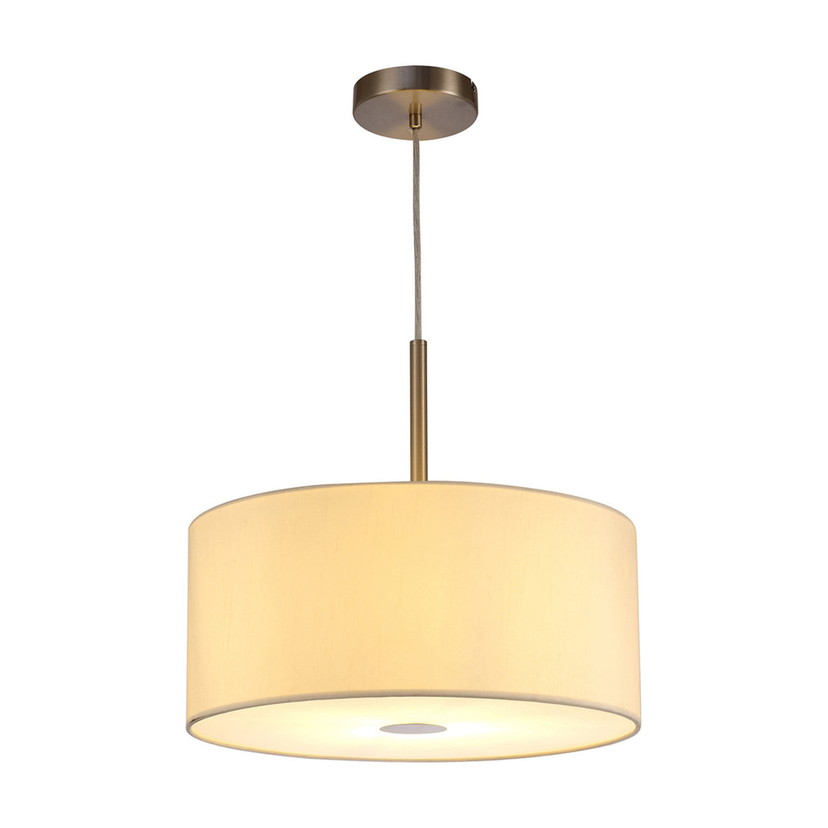Baymont E27 Pendant Light Frosted Diffuser - Satin Nickel