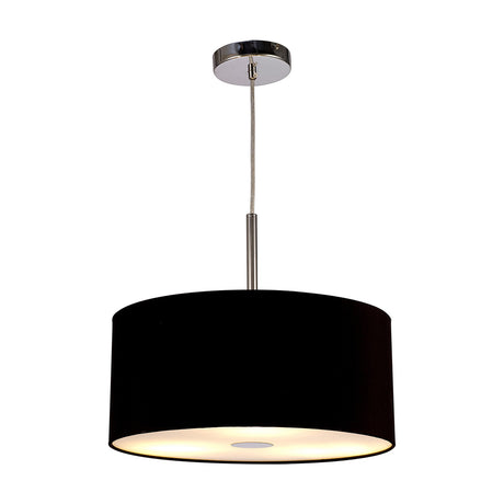 Baymont 3 Light Pendant Light Midnight Black - Polished Chrome