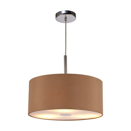 Baymont 3 Light Pendant Light 40cm Antique Gold - Polished Chrome