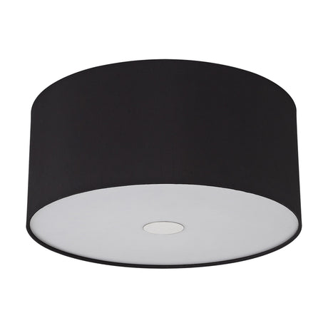 Baymont 3 Light E27 Flush Ceiling Light 40cm - Polished Chrome