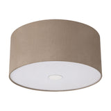 Baymont E27 Flush Ceiling Light Antique Gold - Polished Chrome