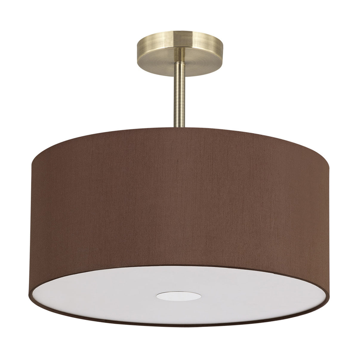 Baymont 3 Light Semi Flush Bronze 40cm - Antique Brass