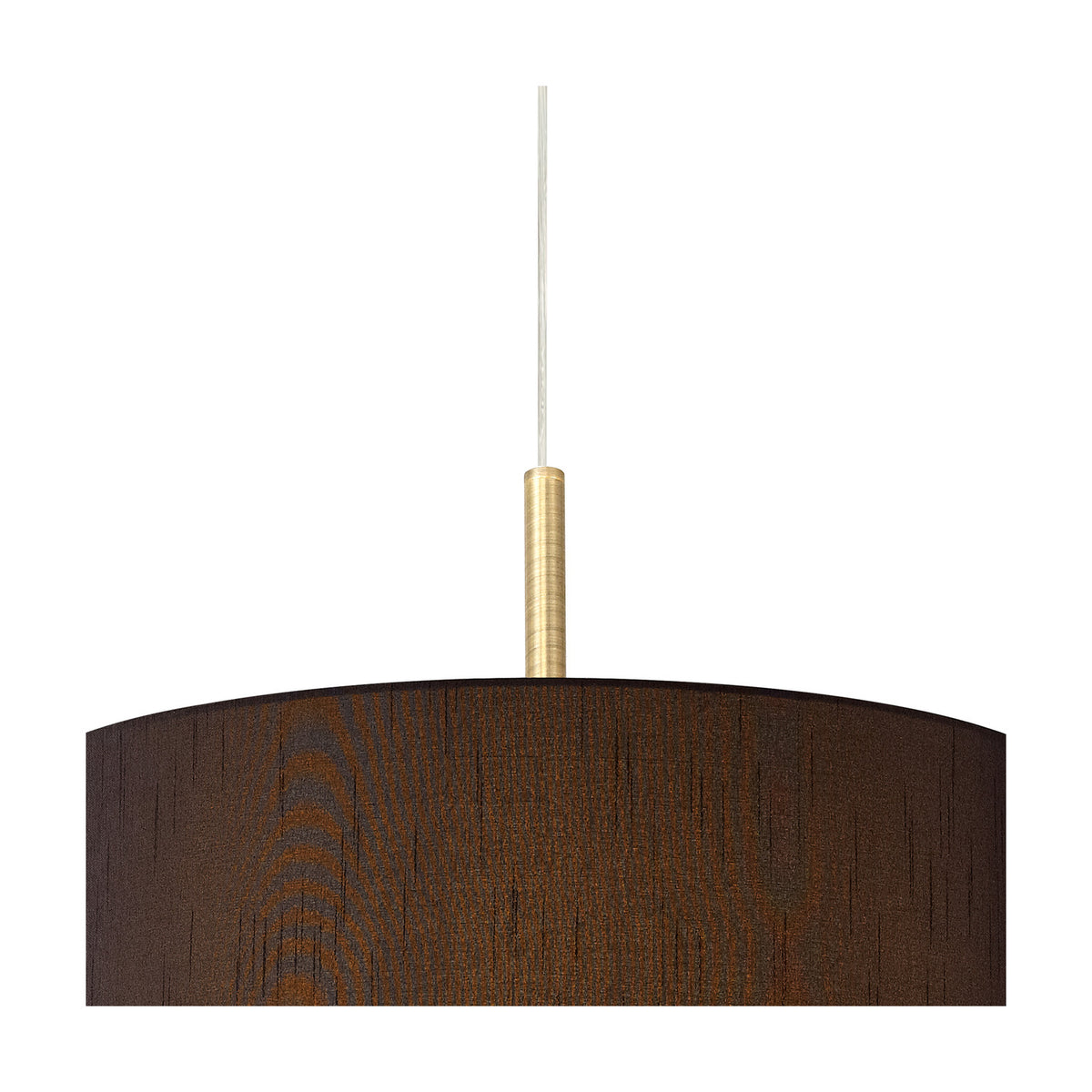 Baymont 3 Light E27 Pendant Light 40cm Black - Antique Brass