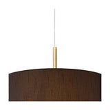 Baymont 3 Light E27 Pendant Light 40cm Black - Antique Brass