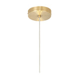 Baymont 3 Light E27 Pendant Light ceiling rose in antique brass finish with a single cord dropping down, shown against a plain white background.