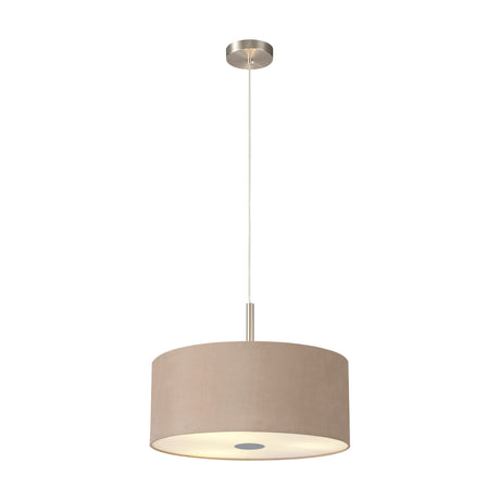 Baymont 3 Light Pendant Light 40cm Antique Gold - Satin Nickel