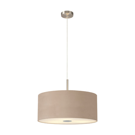 Baymont 3 Light Pendant Light 50cm Antique Gold - Satin Nickel