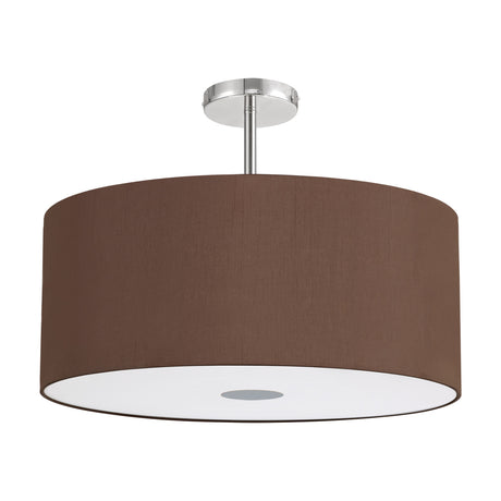 Baymont 5 Light Semi Flush Bronze 60cm - Polished Chrome