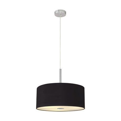 Baymont 5 Light Pendant Light Midnight Black - Polished Chrome