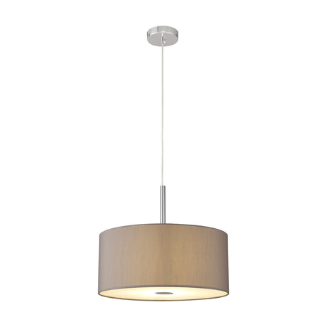 Baymont 5 Light E27 Pendant Light 40cm Grey - Polished Chrome