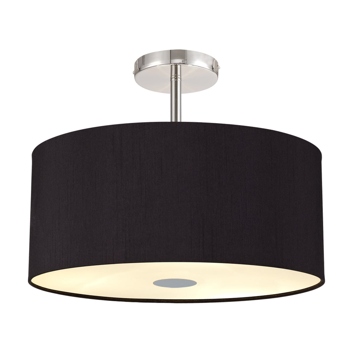 Baymont 5 Light E27 Flush Ceiling Light 40cm - Polished Chrome