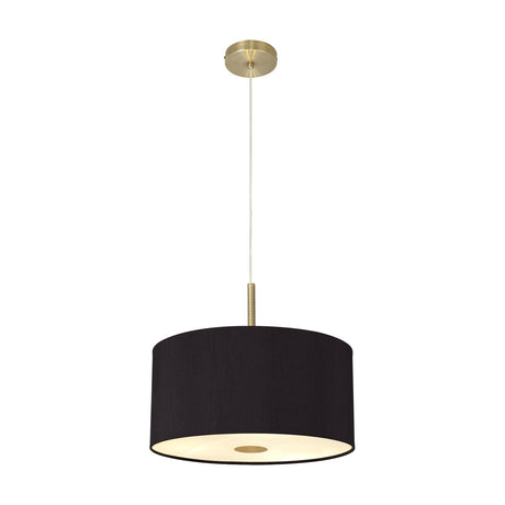 Baymont 5 Light Pendant Light 40cm Midnight Black - Antique Brass