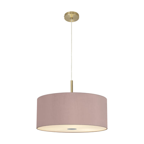 Baymont 5 Light E27 Pendant Light 60cm Taupe - Antique Brass